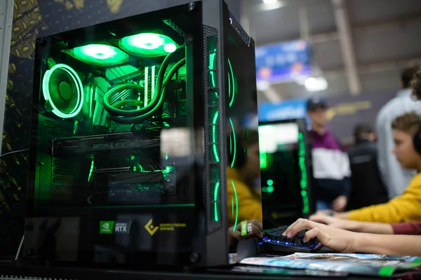 New generation gaming computer at PGA2019 — Stock Photo, Image