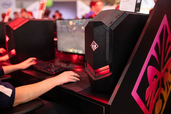OMEN computers at the PGA2019 — Stock Photo, Image