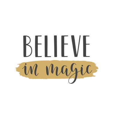 El yazısıyla yazılan yazı inanıyorum içinde büyü