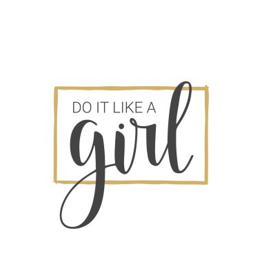 El yazısı harfler bir kız gibi Do It