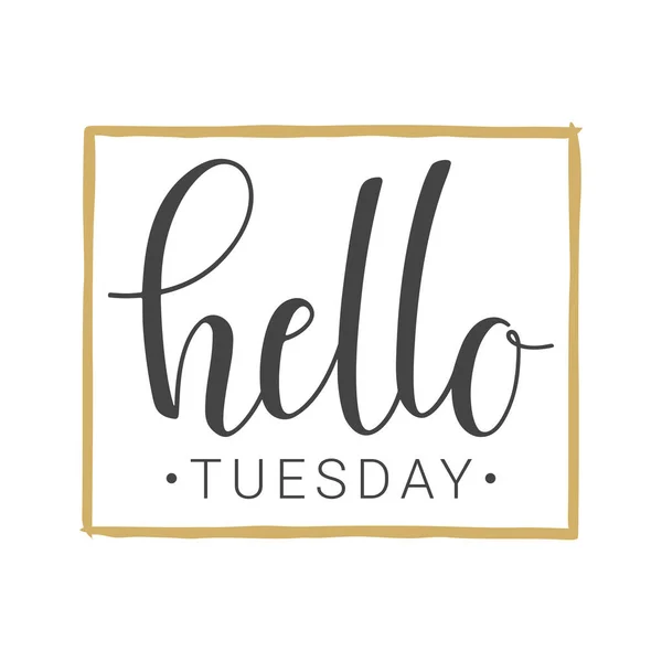 Tuesday` Lettering. Modern Hand-written Text. Sticker for Planner. Bright ` Tuesday` Text. Days of Week Stock Vector - Illustration of handwritten,  lettering: 244669238