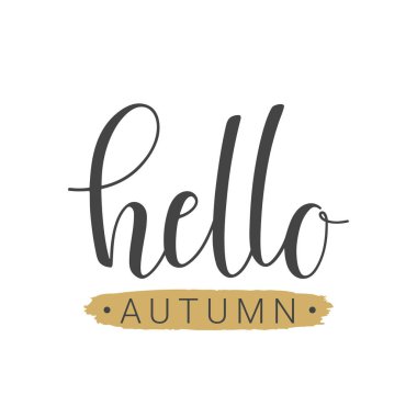 Merhaba sonbaharı el yazısıyla yazılmış.