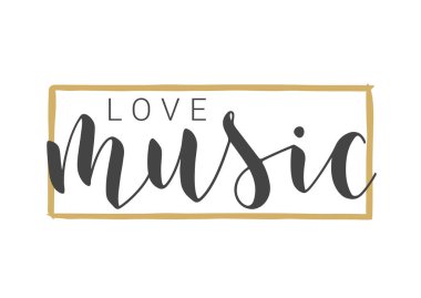 El yazısıyla yazılmış aşk mektubu. Banner, Card, Etiket, Kartpostal, Poster, Yapıştırıcı, Yazdırma veya Web Ürünleri Şablonu. Beyaz Arkaplanda tecrit edilmiş nesneler. Vektör Stok Resimleri.