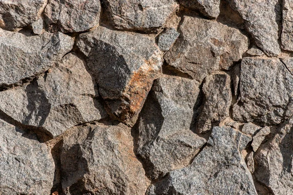 Fragmento Uma Parede Uma Pedra Lascada — Fotografia de Stock