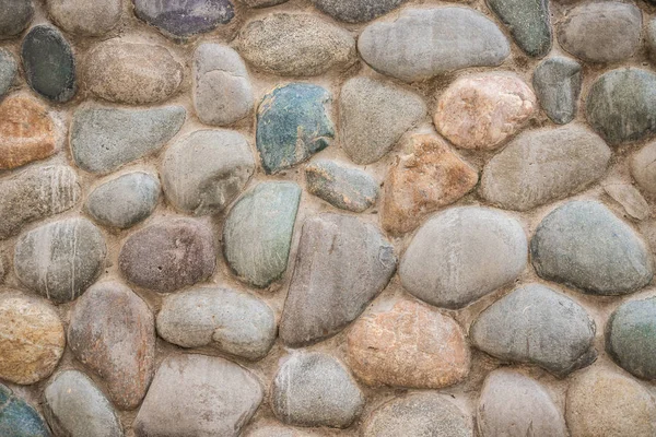 Gray Pebble Stone Wall Pebbles High Resolution Background Texture — Stock Photo, Image