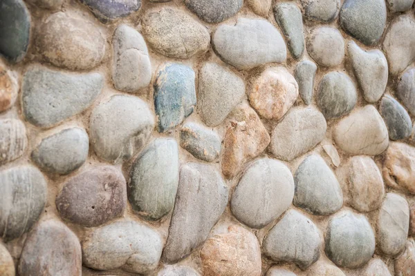 Gray Pebble Stone Wall Pebbles High Resolution Background Texture — Stock Photo, Image