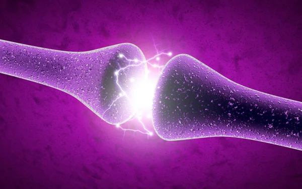 Synapse Ist Eine Struktur Die Einem Neuron Oder Einer Nervenzelle — Stockfoto