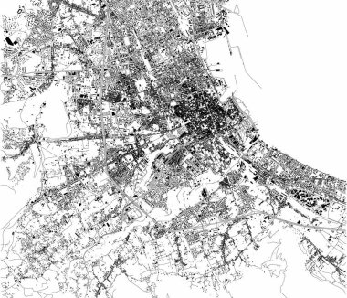Palermo, harita şehrin sokaklarında bölgesel sermaye, Sicilya, İtalya. Sokak