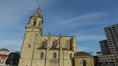 Kilise St. Anton Bilbao Old Town mahallede bulunan Katolik bir tapınaktır. 01/25/2017. İspanya. Aziz Anthony kilise büyük.