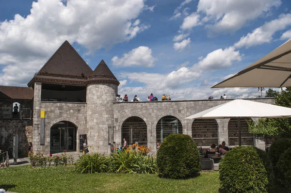 Словенія 2018 Вид Замок Любляна Ljubljanski Град Колишній Середньовічної Фортеці — стокове фото