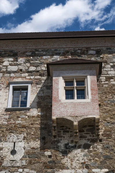 斯洛文尼亚 2018 卢布尔雅那城堡的窗口 Ljubljanski 毕业生 第十一世纪前中世纪堡垒 城堡复合体站立在城堡山在首都的市中心之上 — 图库照片