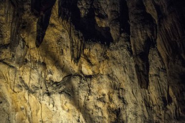 Hırvatistan, 26/06/2018: kaya oluşumları, sarkıt ve dikitler mağaralar, Barac (Baraceve spilje), içinde ilk 1699 kaydedildi yakınındaki Plitvice lakes bölgesinde Nova Krlja Köyü