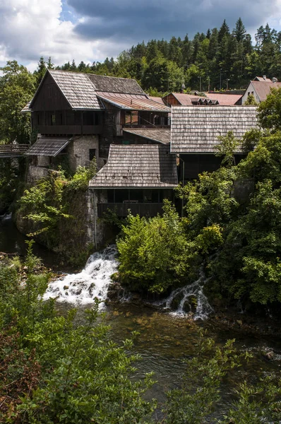 Croatia 2018 View Rastoke Historic Center Municipality Slunj Known Small — Stock Photo, Image