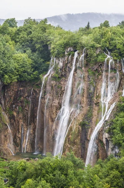 Croatie 2018 Chutes Eau Parc National Des Lacs Plitvice Des — Photo