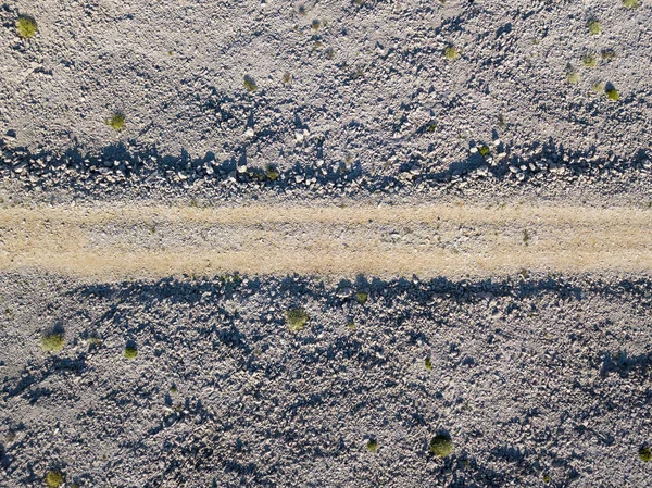 Vista Aérea Camino Tierra Formado Por Cruce Vehículos Todoterreno Croacia —  Fotos de Stock