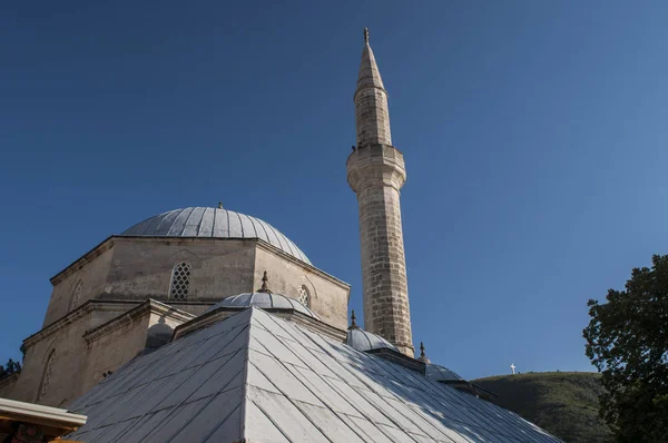 Bośnia 2018 Meczet Koski Mehmed Pasha Drugim Wielkości Meczet Mostarze — Zdjęcie stockowe