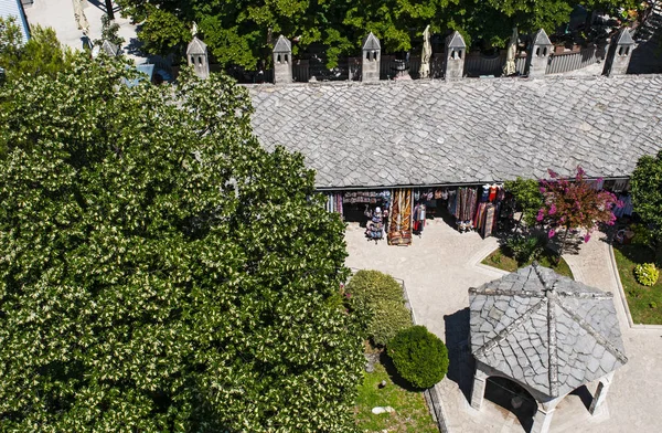 Bosnia 2018 Bazaar Souvenir Shops Courtyard Koski Mehmed Pasha Mosque — Stock Photo, Image