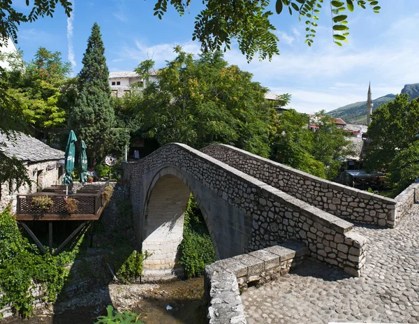 Bosnia 2018 Kriva Cuprija Ponte Pendenza Più Antico Ponte Pietra — Foto Stock