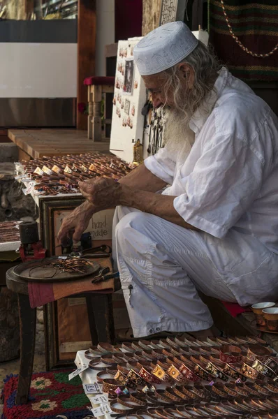 Bosnia Herzegovina Europe 2018 Bosnian Muslim Old Craftsman Wearing Traditional — Stock Photo, Image