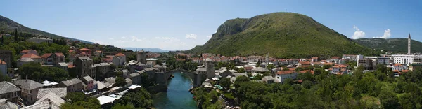 Bosnia 2018 Horizonte Stari Most Puente Viejo Puente Otomano Del —  Fotos de Stock
