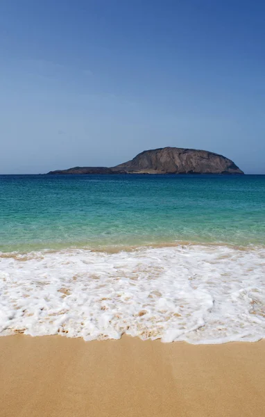 Canary Islands Spain 2018 Panoramic View Paradise Beach Playa Las — Stock Photo, Image