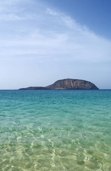 Wyspy Kanaryjskie Hiszpania 2018 Wyspa Panoramiczny Widok Plaży Playa Las — Zdjęcie stockowe