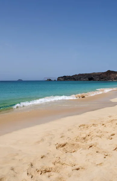 Canary Islands Spain 2018 Panoramic View Paradise Beach Playa Las — стоковое фото