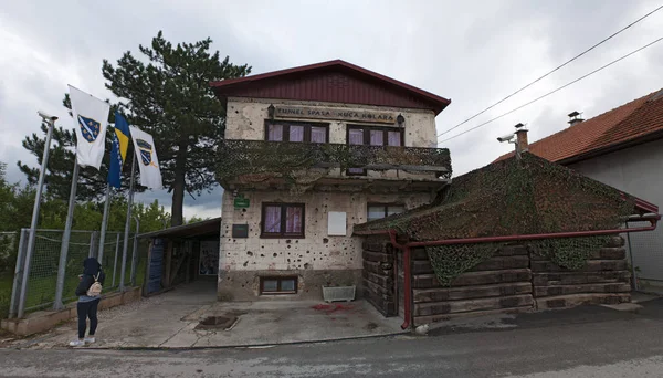 Sarajevo 2018 Vista Casa Familia Kolar Ahora Museo Del Túnel — Foto de Stock