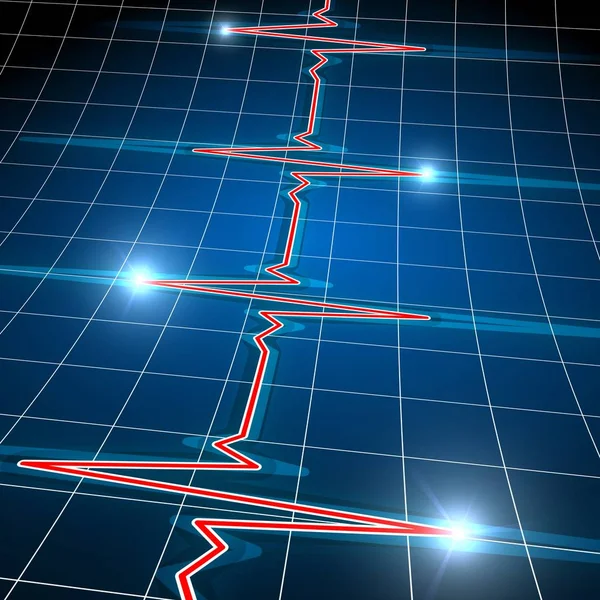 Medical Heart Frequency Heart Rate Monitoring Number Heartbeats Unit Time — Stock Photo, Image