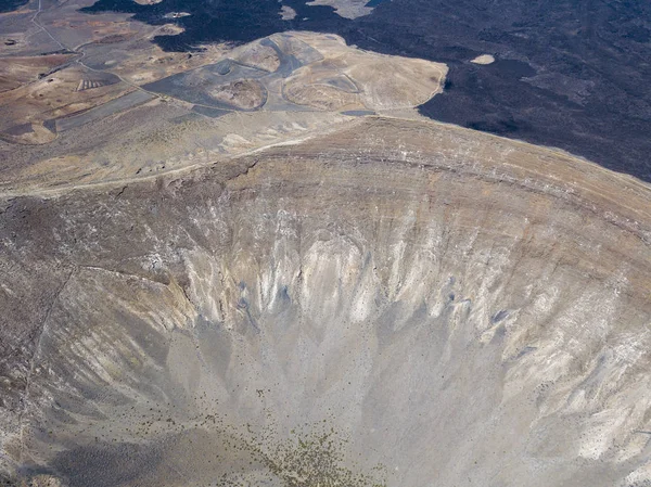 Vue Aérienne Timanfaya Parc National Vue Panoramique Sur Les Volcans — Photo