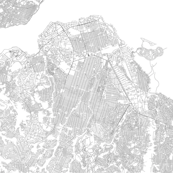 Satellietkaart Van Kinshasa Leopoldstad Hoofdstad Grootste Stad Van Democratische Republiek — Stockvector