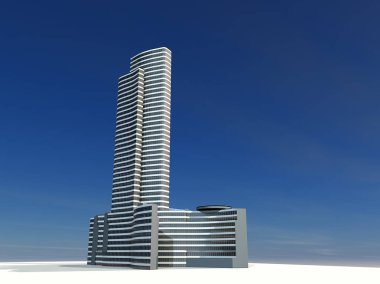 Palazzo Lombardia, Milan, Porta Nuova, gökdelen, 15/4/2016. Lombardia bölgesi, Bölgesel Konseyi, Lombardiya, Lombardiya, 3d render kare kenti merkezinde