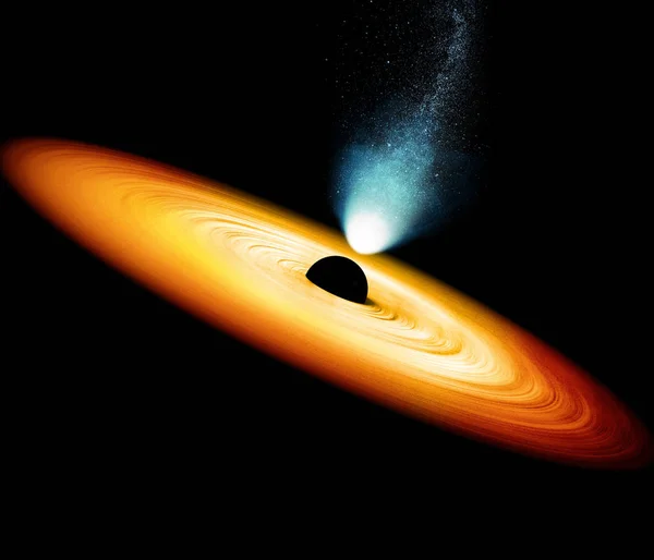 Black Hole Region Spacetime Exhibiting Strong Gravitational Effects Nothingnot Even — Stock Photo, Image