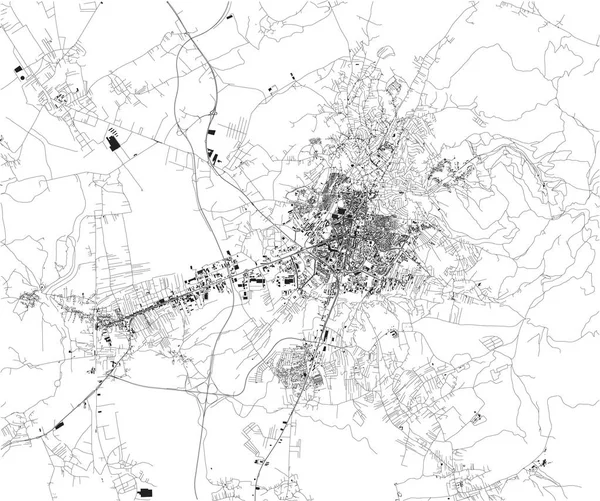 衛星地図 プリシュティナ コソボの首都です 町の中心部の街路や建物の地図 ストックベクター C Vampy1 衛星地図 プリシュティナ コソボの首都です 町の中心部の街路や建物の地図 ストックベクター C Vampy1