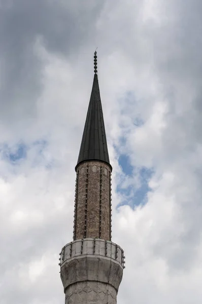 Sarajevo Bosnien Und Herzegowina 2018 Luftaufnahme Des Minaretts Der Gazi — Stockfoto