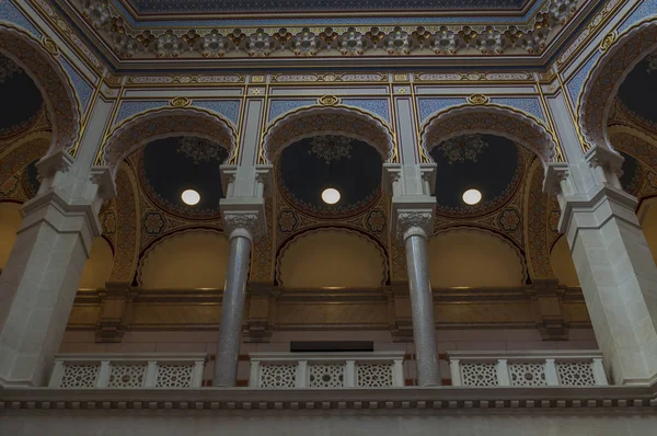 Bósnia Herzegovina 2018 Interiores Vijecnica Antiga Biblioteca Nacional Agora Prefeitura — Fotografia de Stock