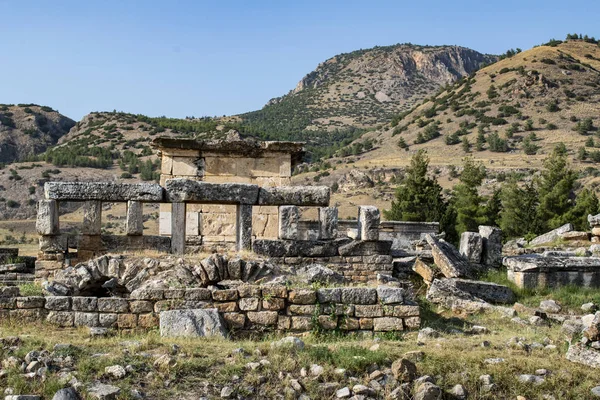 Turchia Tombe Del Secolo Nella Necropoli Settentrionale Hierapolis Città Santa — Foto Stock