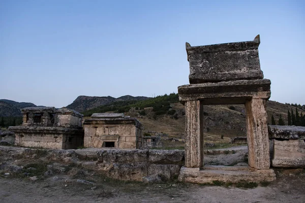 Turkiet 2019 Gravar Och Århundradet Den Norra Nekropolen Hierapolis Heliga — Stockfoto