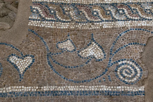 Pamukkale Turkiet Mosaikerna Golvet Södra Mittskeppet Kyrkan Laodicea Forntida Stad — Stockfoto