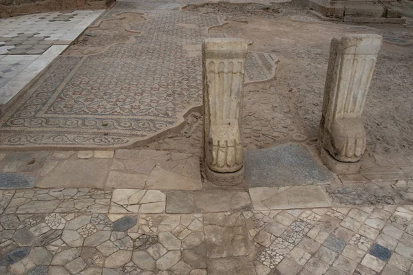 Pamukkale Turcja Mozaiki Podłodze Nawy Południowej Kościoła Laodicea Starożytnego Miasta — Zdjęcie stockowe