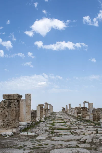 Pamukkale Turkiet Beskåda Den Sirya Gatan Laodicea Lycusen Stad Hellenistic — Stockfoto