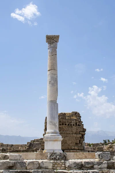 Pamukkale Turkiet Ruinerna Laodicea Lycus Stad Hellenistiska Regionerna Caria Och — Stockfoto