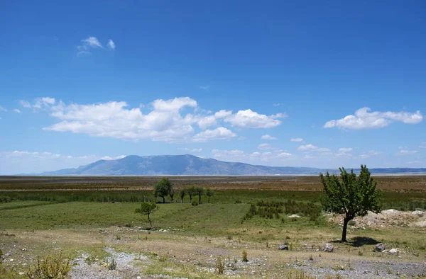 Turquía Camino Hacia Lago Acigol Lago Amargo Cuenca Endorreica Este —  Fotos de Stock