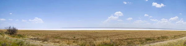 Turcja Centralna Anatolii Region Widok Lotu Ptaka Obszar Soli Jeziora — Zdjęcie stockowe