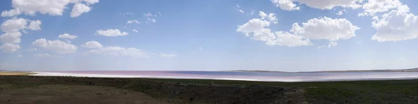 Turecko Střední Anatolie Letecký Pohled Jezero Tuz Tuz Golu Růžovou — Stock fotografie