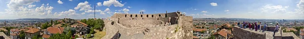 Vista Panorámica Del Castillo Ankara Kalesi Una Fortificación Finales Era — Foto de Stock