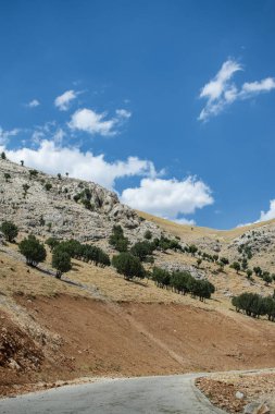 Türkiye: Nemrut Dağı'nın tepesine giden yol, M.Ö. 62'de Commagene Kralı Antakya'da zirve yapan, onun ve Rum, Ermeni ve Ortanca tanrıların dev heykellerinin kuşattığı bir mezar-kutsal alan inşa etti.