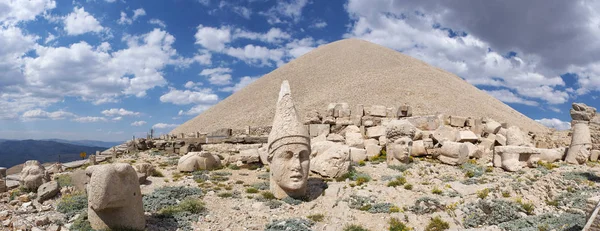 Turcja Panoramiczny Taras Przy Wejściu Nemrut Dagi Mount Nemrut Gdzie — Zdjęcie stockowe