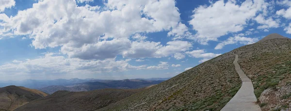 Türkei Der Fußweg Zum Gipfel Des Nemrut Dagi Berg Nemrut — Stockfoto