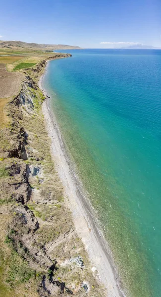 Vue Aérienne Lac Van Grand Lac Turquie Trouve Extrême Est — Photo
